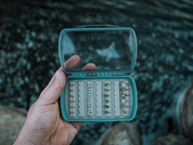 Fishpond Tacky Pescador Fly Box - Small - LowPro- Clear - Smoke Grey