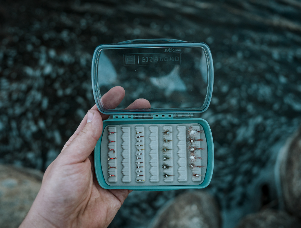 Fishpond Tacky Pescador Fly Box - Small - LowPro- Clear - Smoke Grey