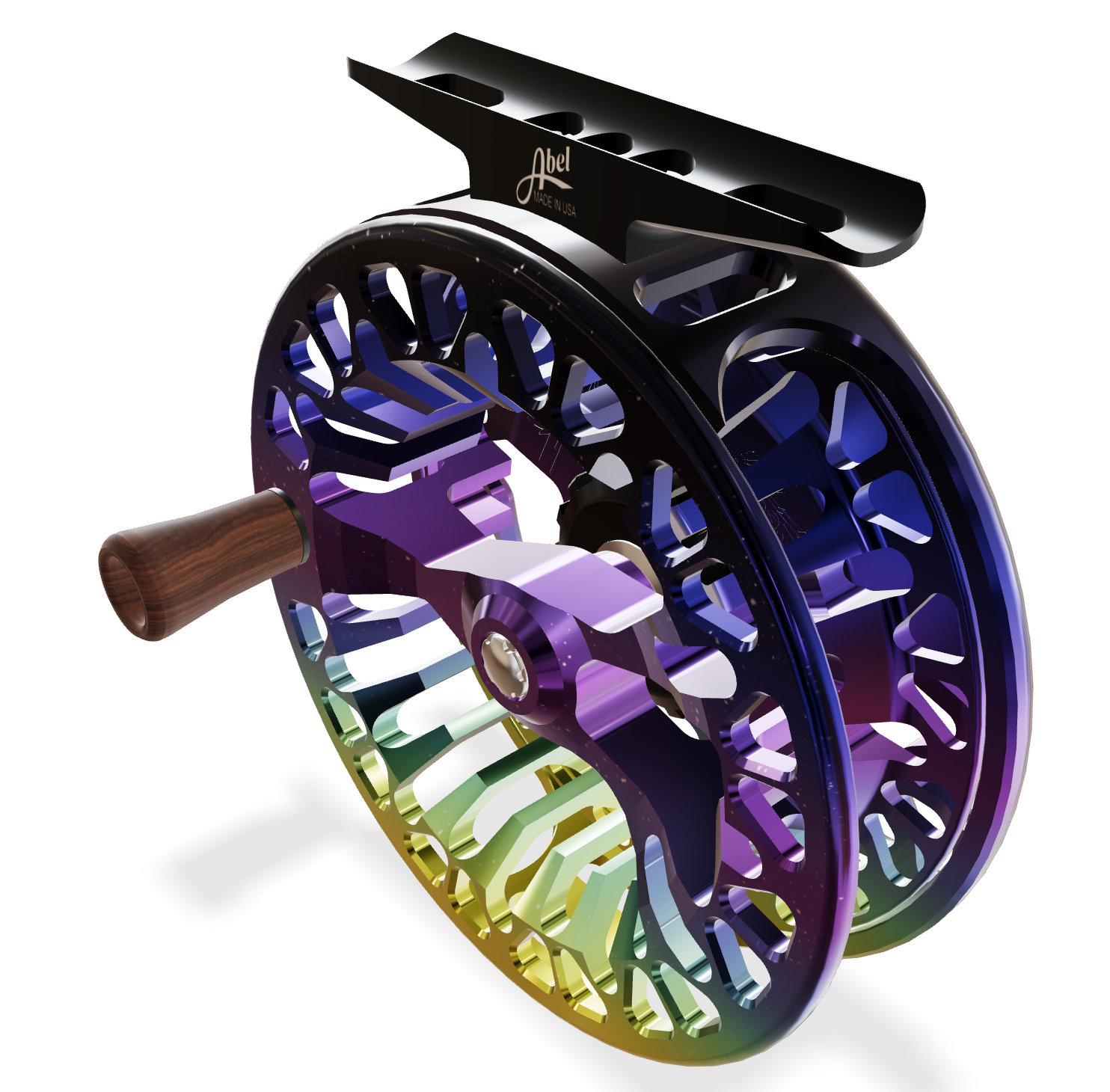 Abel Vaya 4/5 Ported - Northern Lights Fade with Northern Lights Drag Knob and Walnut Handle