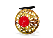 Abel SDF 5/6 Fly Reel - Ported Native Cutthroat / Satin Red Drag Knob & Rosewood Handle