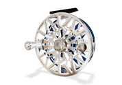 Abel SDX 9/11 Fly Reel - Ported Deep Blue + Platinum Finish / Deep Blue Drag Knob & Platinum Handle