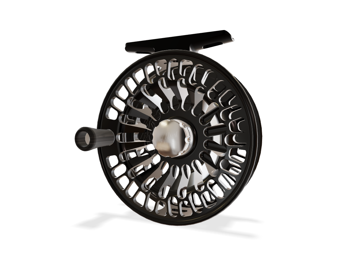Abel TR 5/6 Fly Reel - Black Finish & Ebony Handle