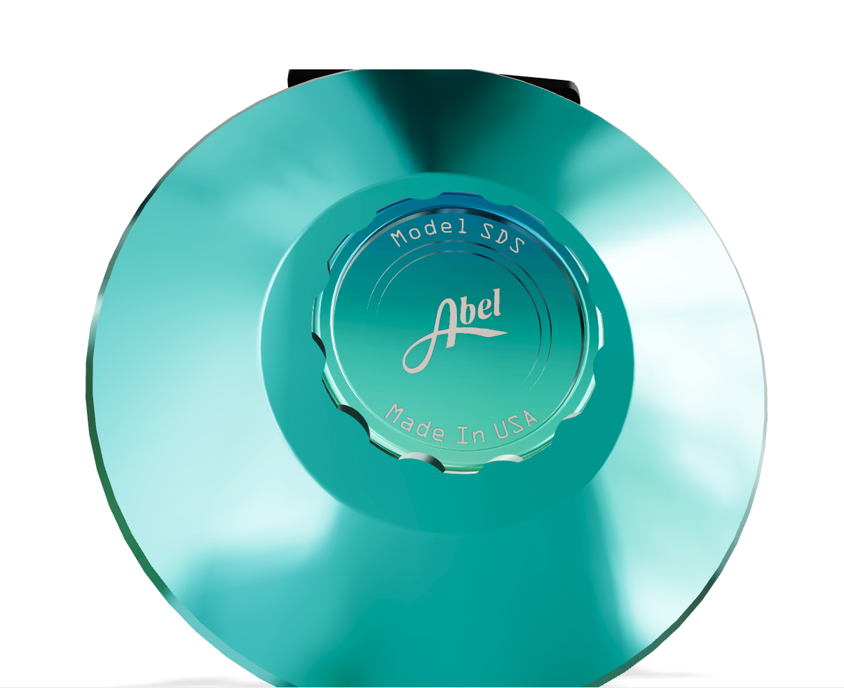 Abel SDS 9/10 Fly Reel - Solid Teal / Flats Fade Drag Knob & Platinum Aluminum Handle