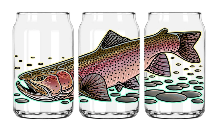 Caey Underwood Rainbow Trout Beer Glass