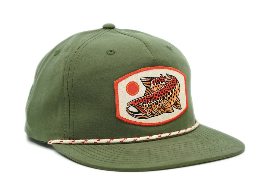 Casey Underwood Sun Brown Rope Hat - Sage w/ Speckled Rope