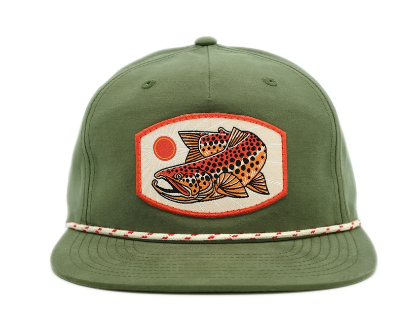 Casey Underwood Sun Brown Rope Hat - Sage w/ Speckled Rope