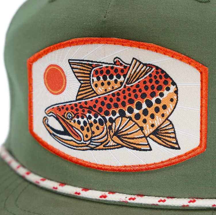Casey Underwood Sun Brown Rope Hat - Sage w/ Speckled Rope