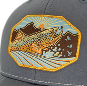 Casey Underwood Ridge Hatch Trucker Hat - Dusty Blue/Birch