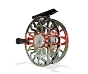 Abel SDF 5/6 Fly Reel - Ported Native Rainbow Trout / Native Rainbow Trout Drag Knob & Ebony Handle