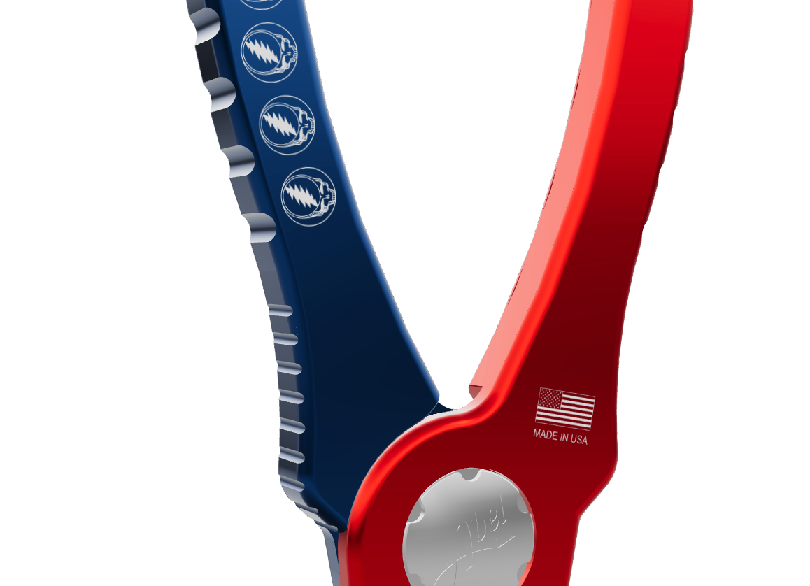 Abel Pliers - Deep Blue / Red - Steal Your Face Engraving
