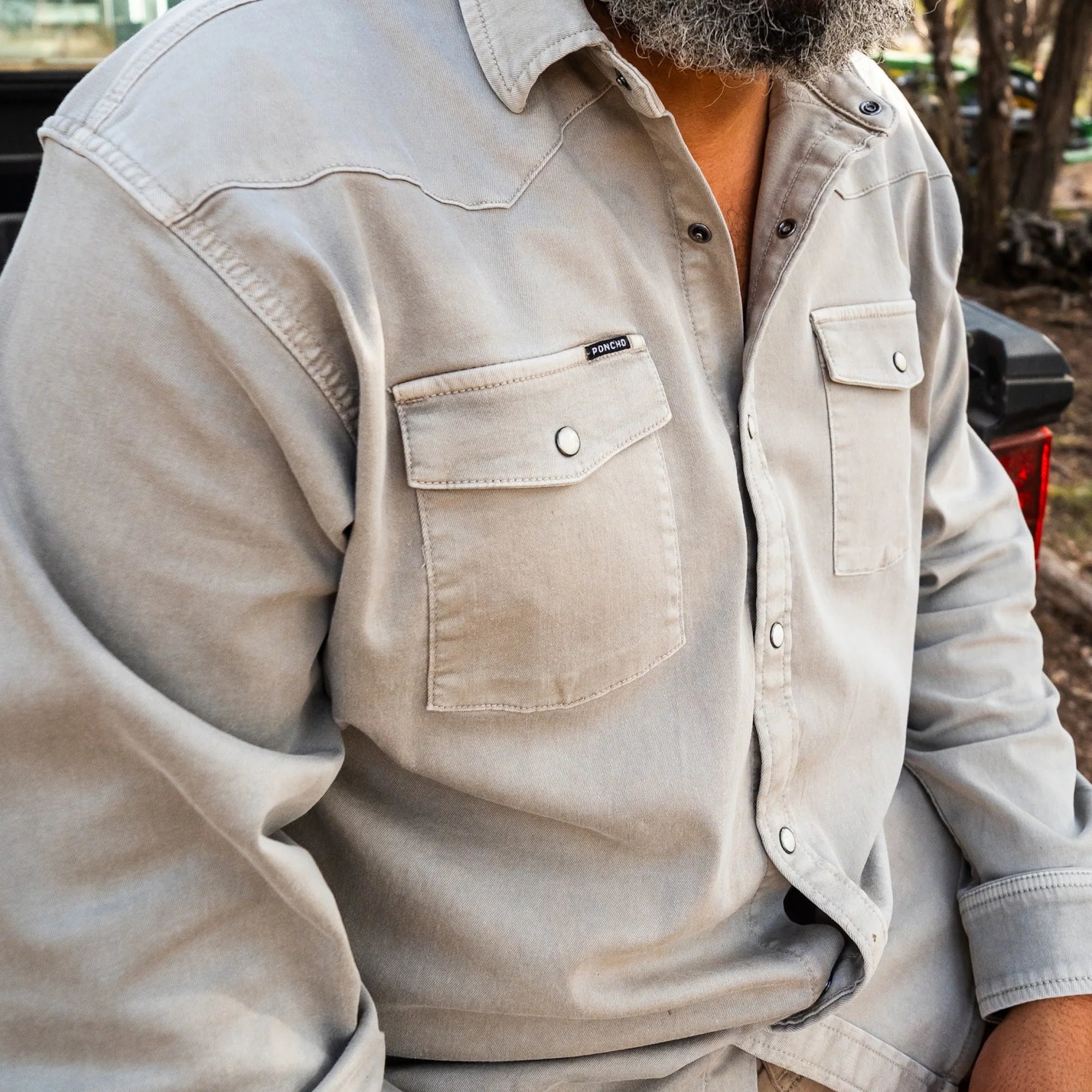 Poncho Outdoors Denim Western Shirt - The Stockton