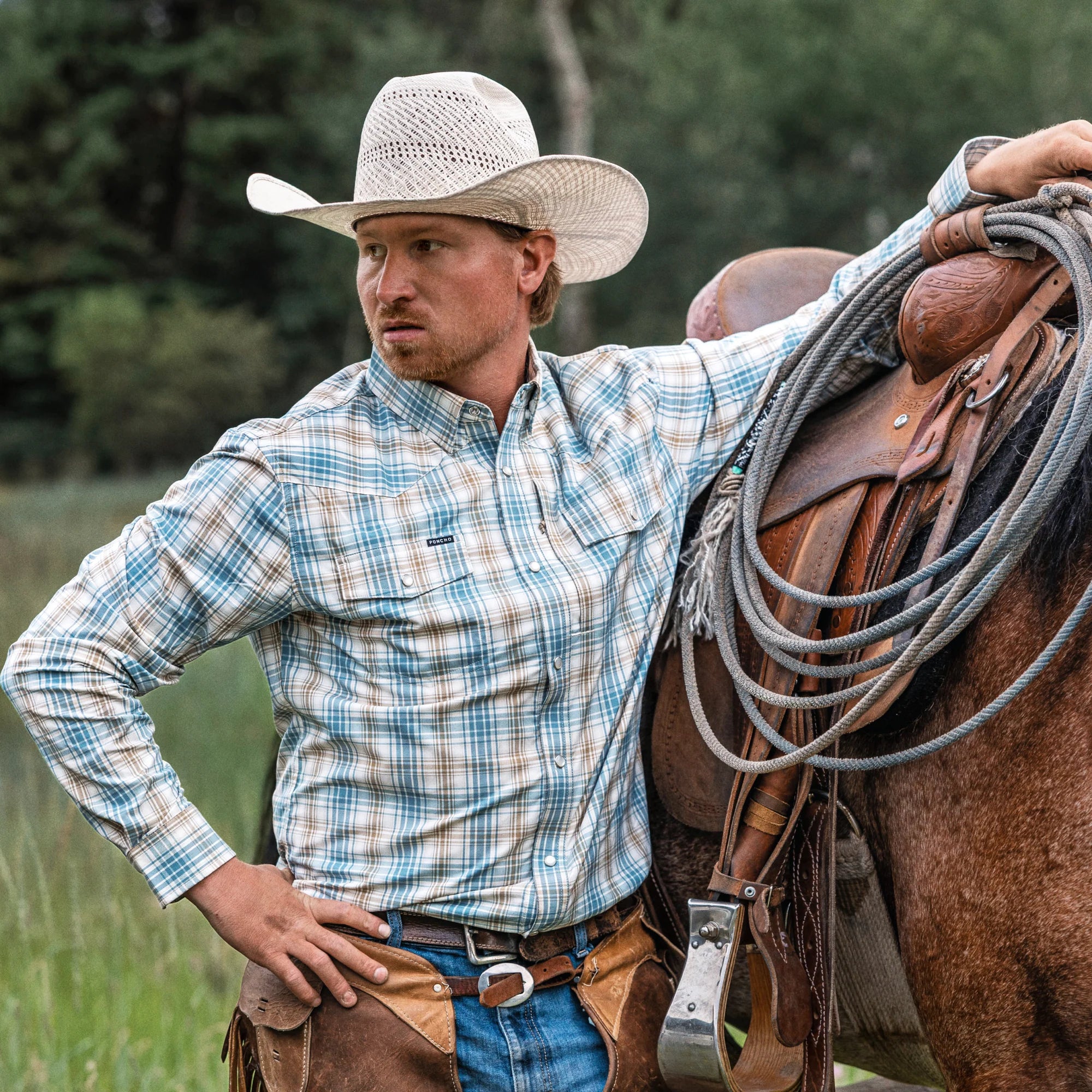 Poncho Outdoors Western Long Sleeve - The Brush Country