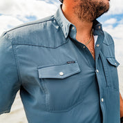 Poncho Outdoors The Dogtooth Short Sleeve Western Shirt