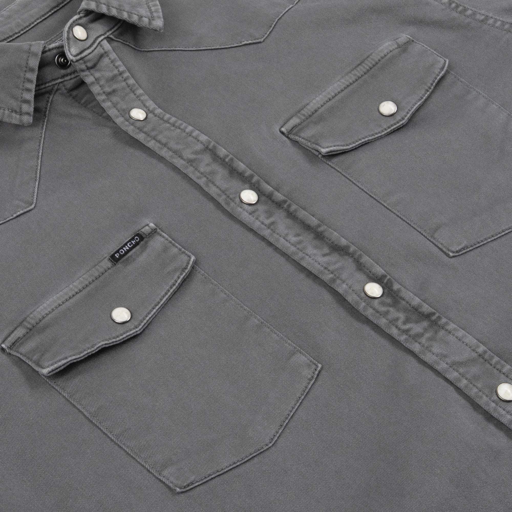 Poncho Outdoors Denim Western Shirt - The Falfurrias