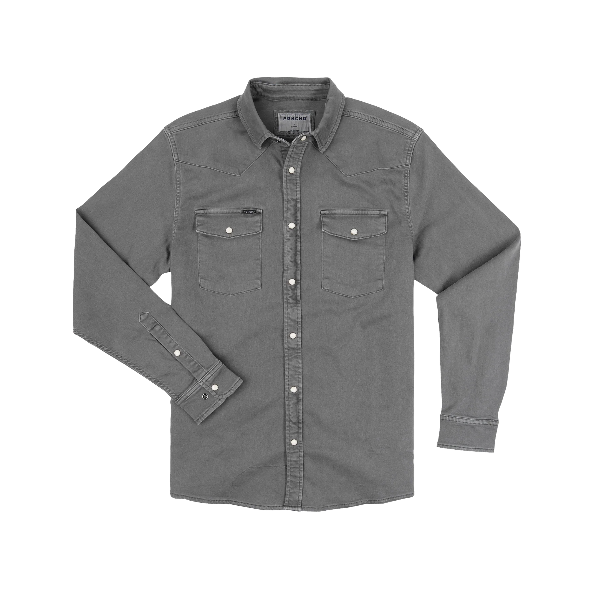 Poncho Outdoors Denim Western Shirt - The Falfurrias