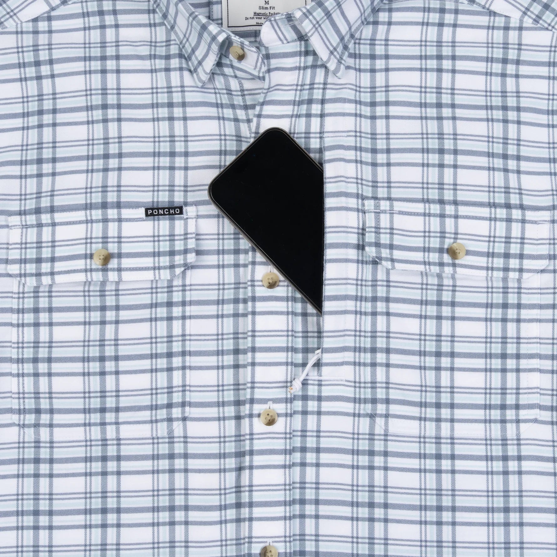 Poncho Outdoors Midweight Performance Flannel - The Fog Horn