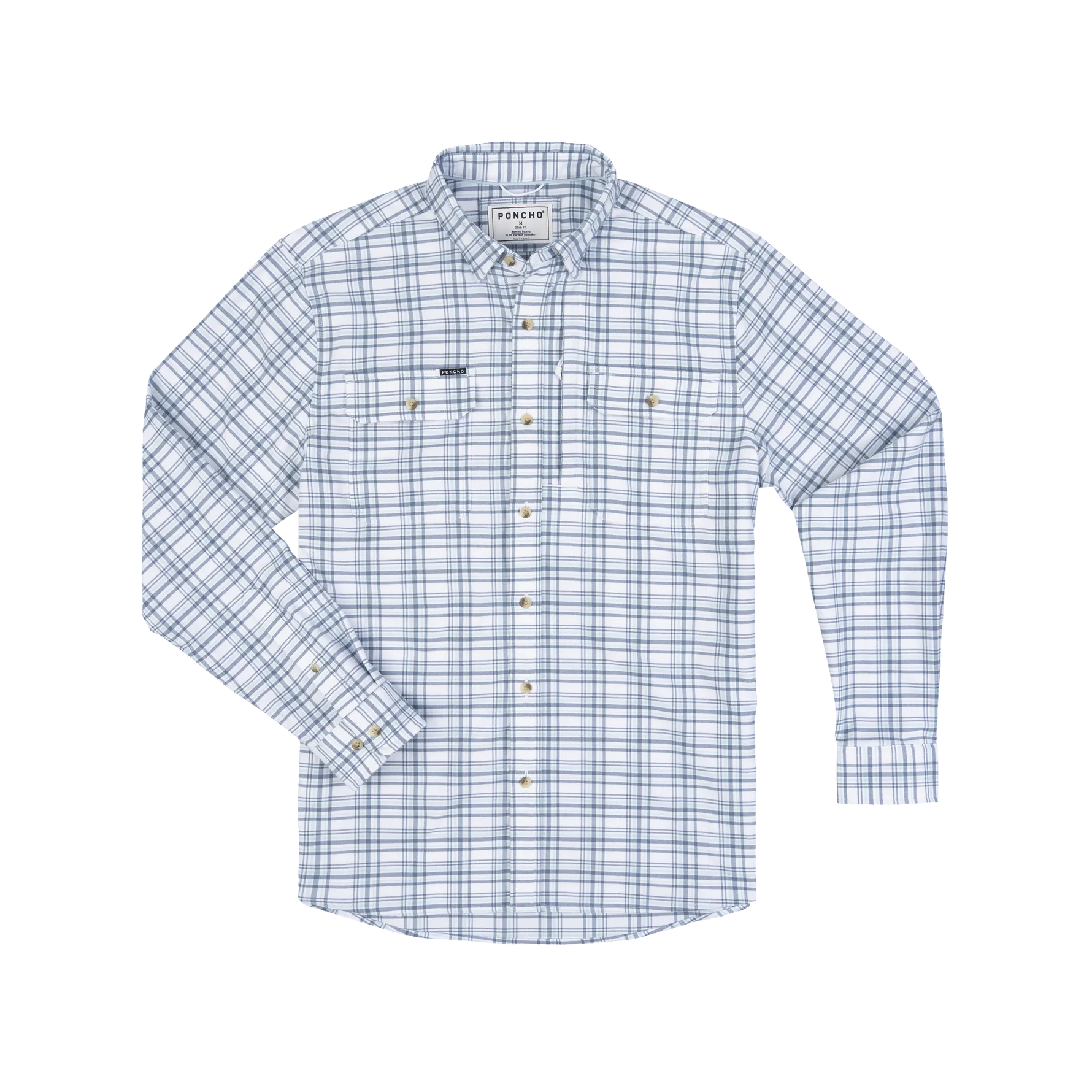 Poncho Outdoors Midweight Performance Flannel - The Fog Horn