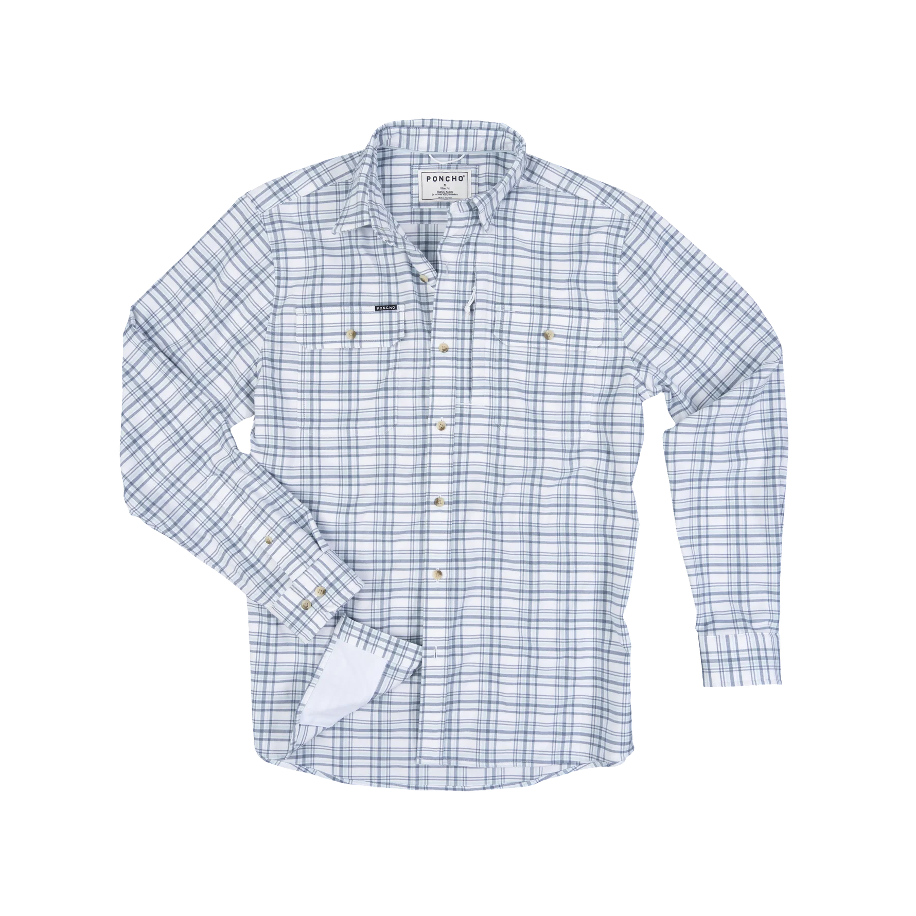 Poncho Outdoors Midweight Performance Flannel - The Fog Horn