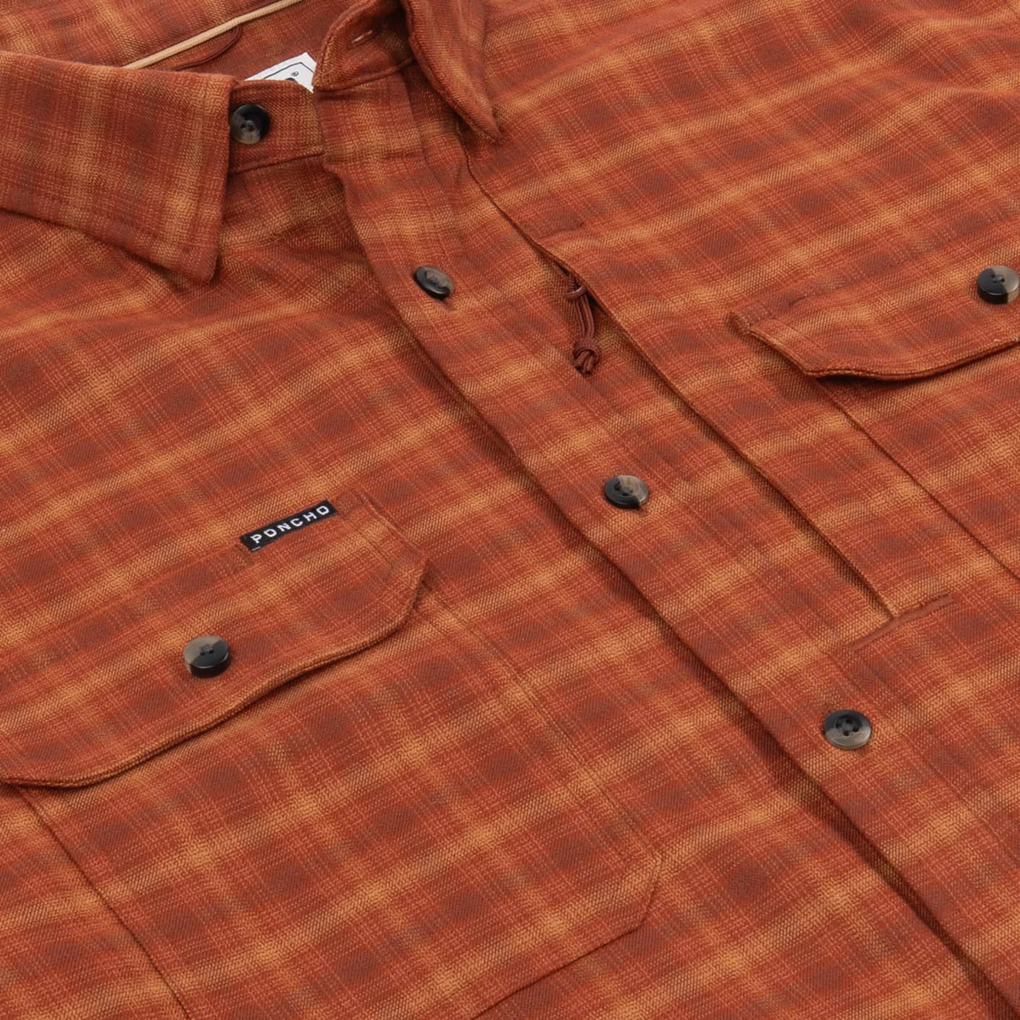 Poncho Outdoors Midweight Performance Flannel Shirt - The Hot Sauce