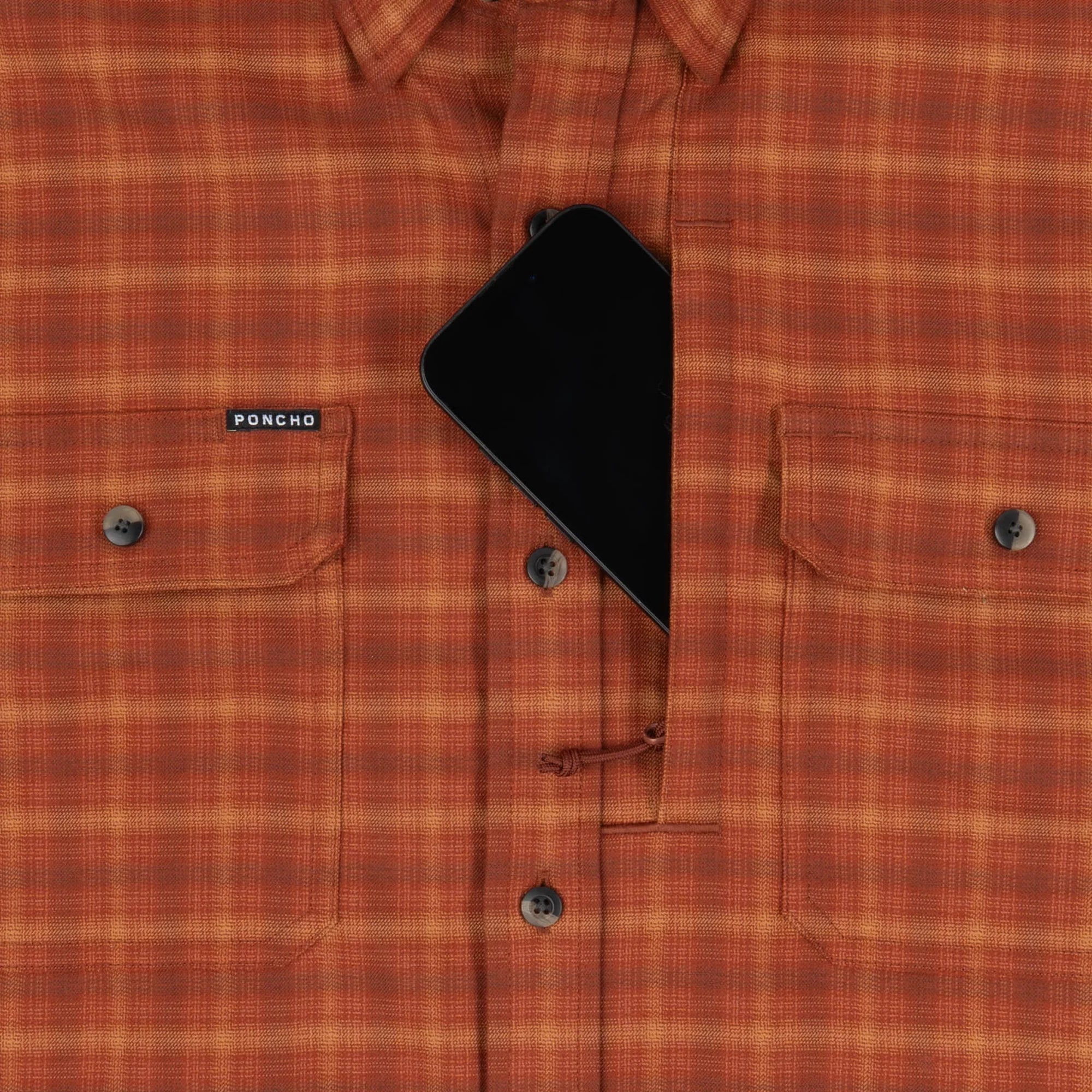 Poncho Outdoors Midweight Performance Flannel Shirt - The Hot Sauce