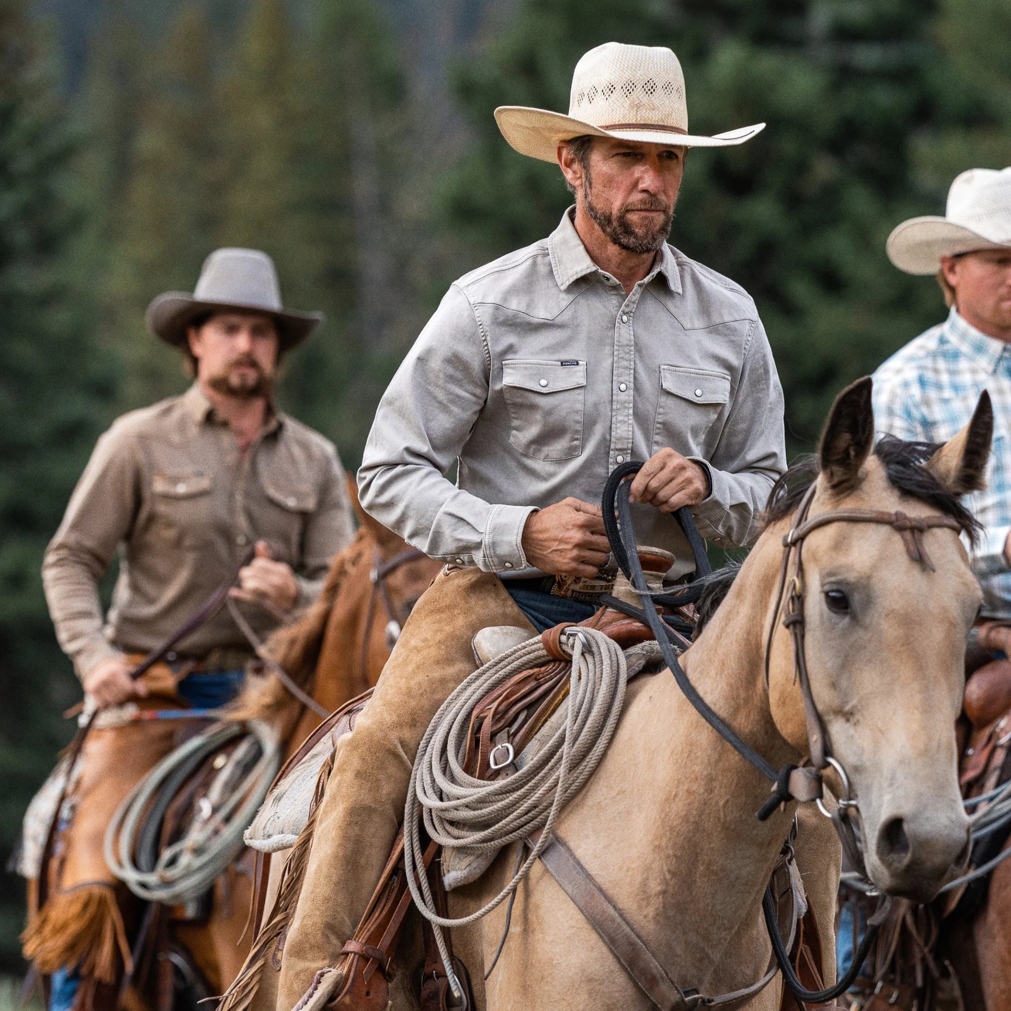 Poncho Outdoors Denim Western Shirt - The Stockton