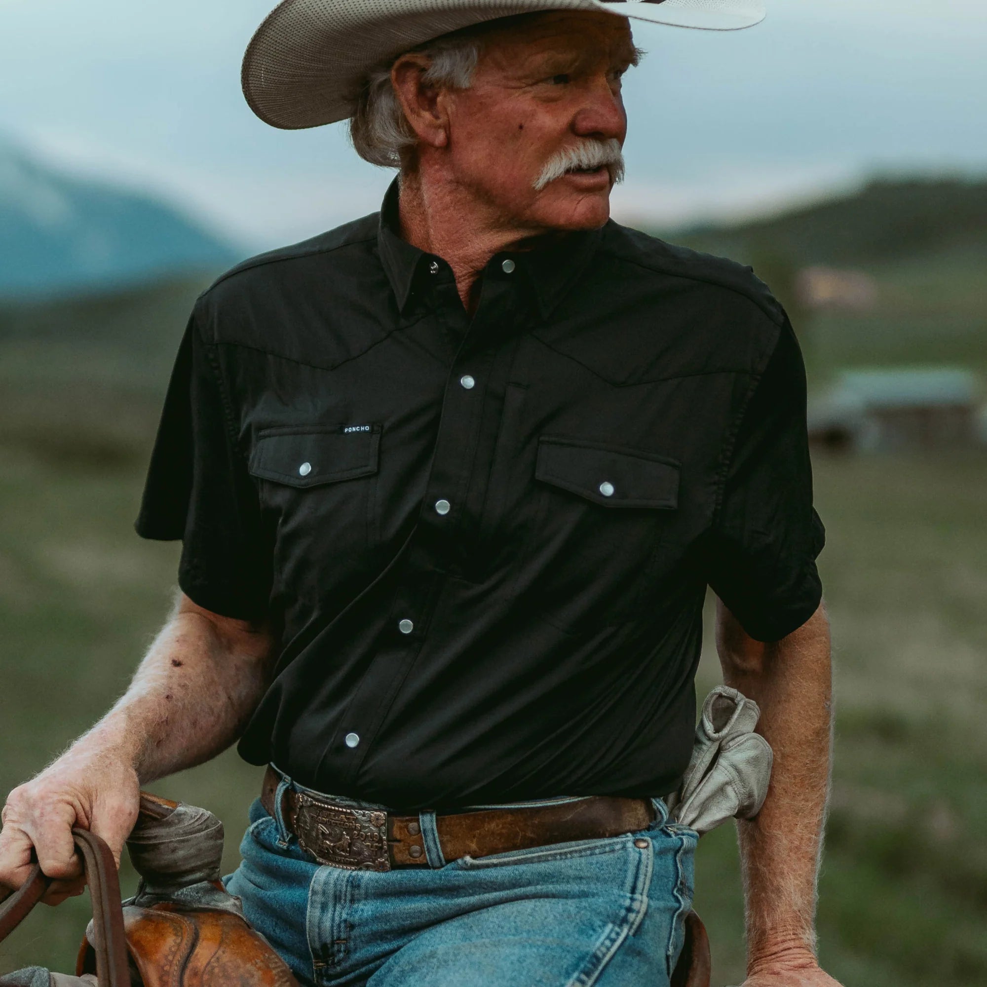 Poncho Outdoors Western Short Sleeve Shirt - The Bandera