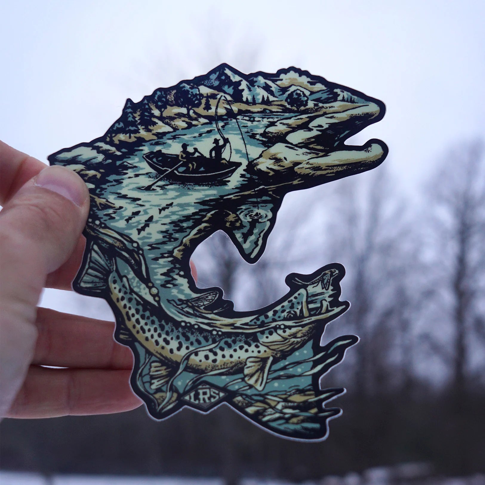 Lakes Rivers Streams Troutscape Decal