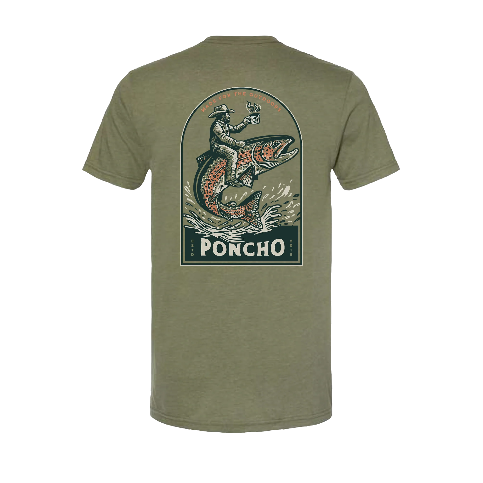Poncho Outdoors - The Trout Rider T-Shirt
