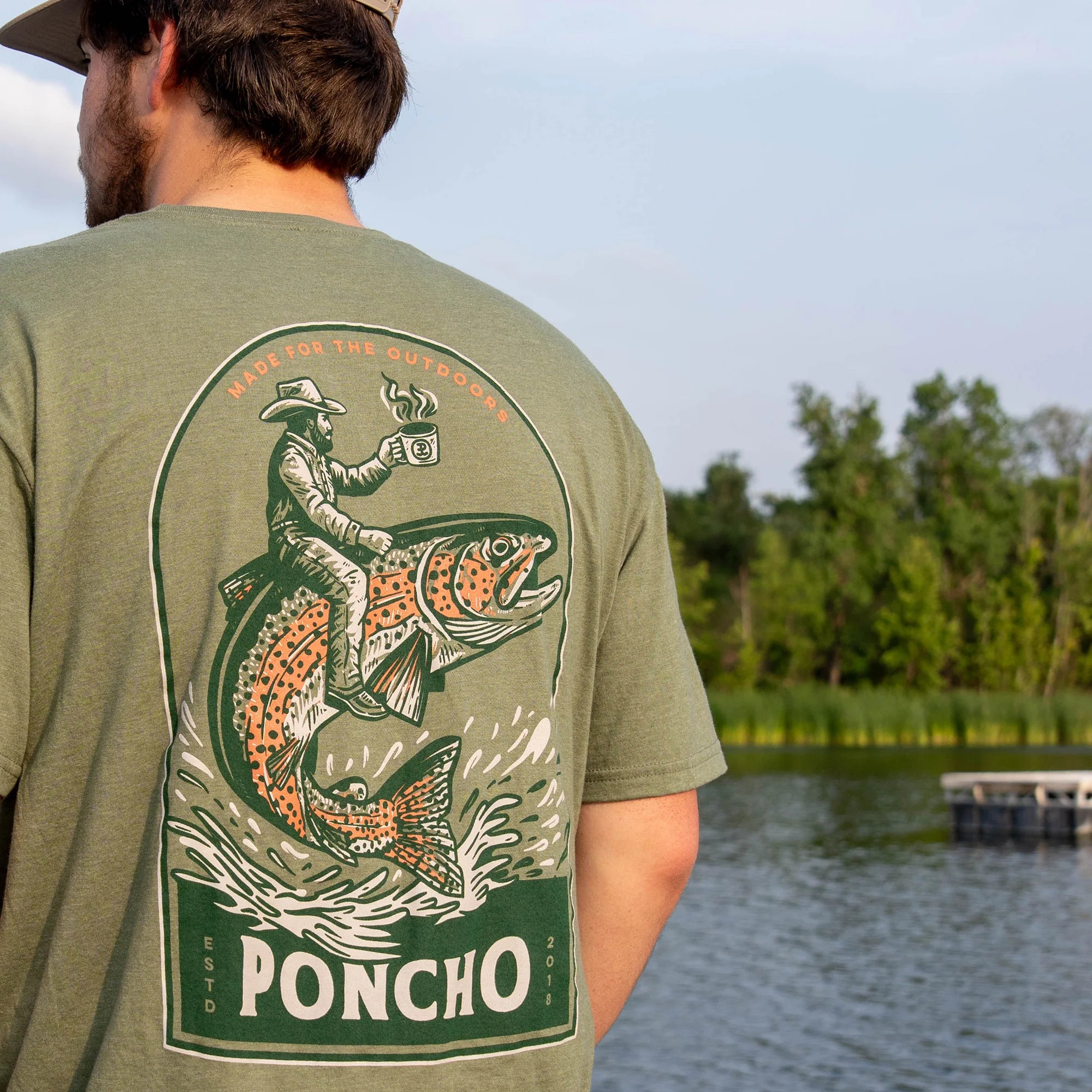 Poncho Outdoors - The Trout Rider T-Shirt