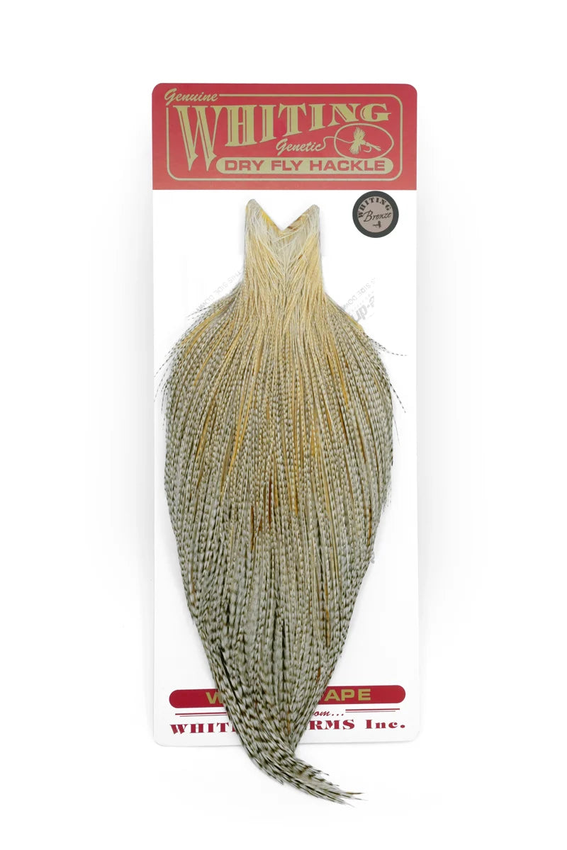 Whiting Farms Rooster Dry Fly Cape - Bronze Grade
