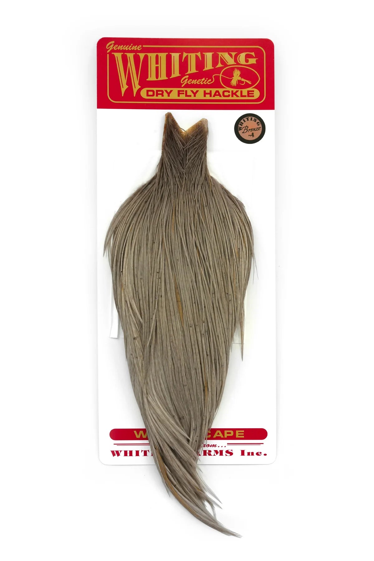Whiting Farms Rooster Dry Fly Cape - Bronze Grade