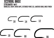 Umpqua XC290BL-BN Streamer/Wet Hooks