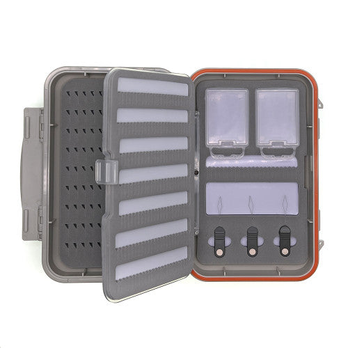Midge Threader Fly Box with Leaf Insert
