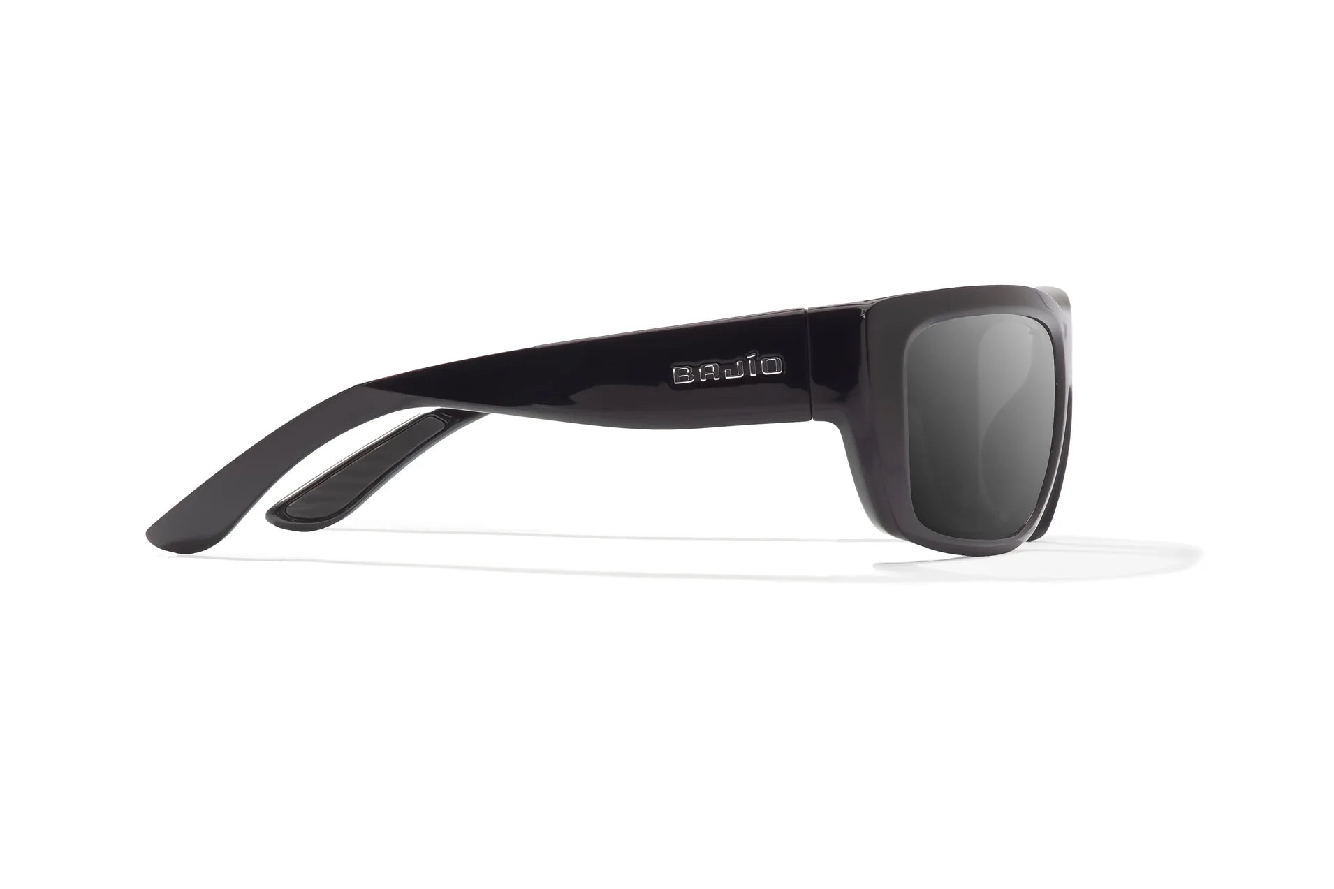 Bajío Annette Ann Sunglasses - Black Gloss Frame with Grey Polycarbonate Lens