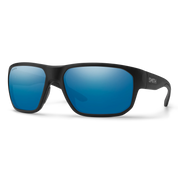 Smith Arvo Sunglasses - Matte Black Frame with ChromaPop Glass Polarized Blue Mirror Lens