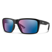Smith Backcast Sunglasses - Matte Black | ChromaPop Glass Polarchromic Rose Blue Mirror