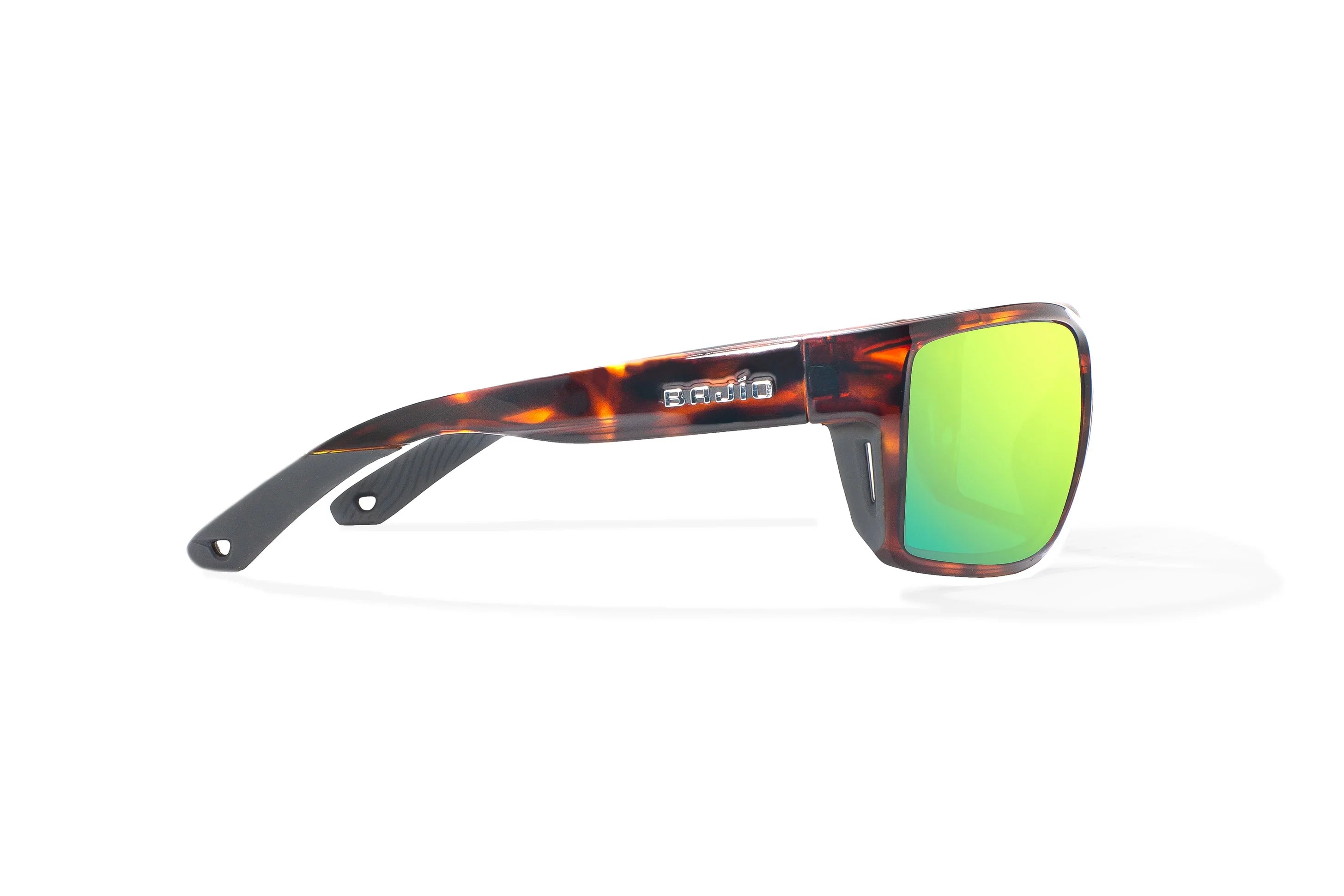 Bajio Bales Beach Readers - Brown Tortoise Gloss with Green Miror Lens