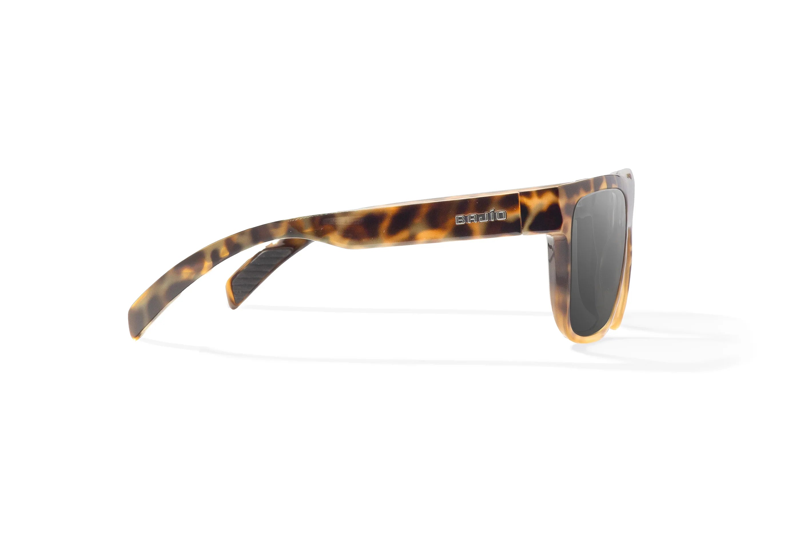 Bajio Caballo Sunglasses - Brown Turtle Gloss Frame with Grey Glass Lens