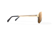 Bajio Clink Sunglasses - Gold/Black Fade Matte Frame with Copper Polycarbonate Lenses