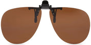 Fisherman Eyewear  Clip-&-Flip Aviator - Brown Polarized Lens