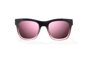 Bajio Cometa Sunglasses - Black Pink Sky Gloss Frame - Rose Mirror Polycarbonate Lenses