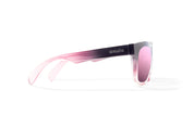 Bajio Cometa Sunglasses - Black Pink Sky Gloss Frame - Rose Mirror Polycarbonate Lenses