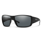 Smith Guide's Choice Sunglasses Matte Black Frame with ChromaPop Glass Polarized Gray