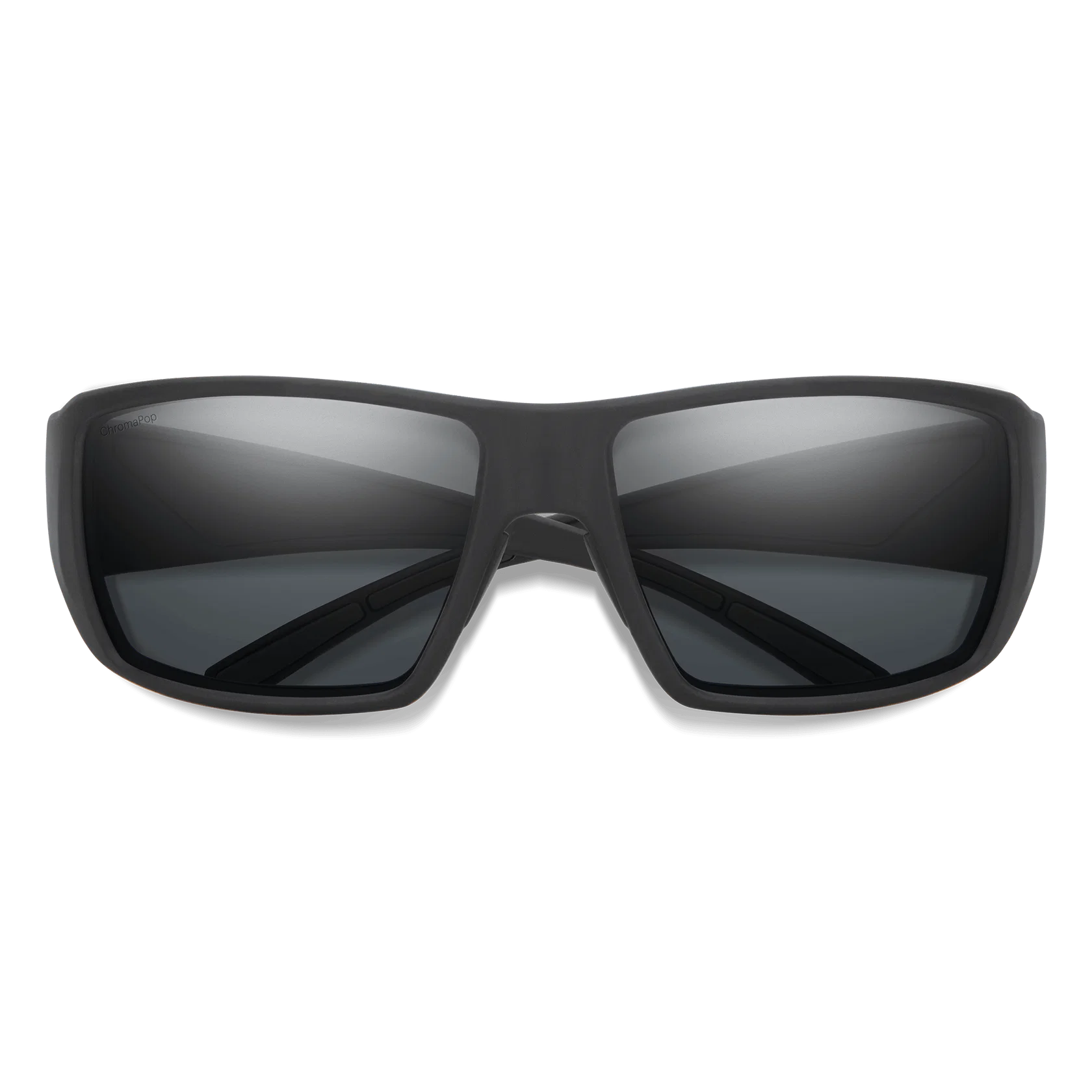 Smith Guide's Choice Sunglasses Matte Black Frame with ChromaPop Glass Polarized Gray