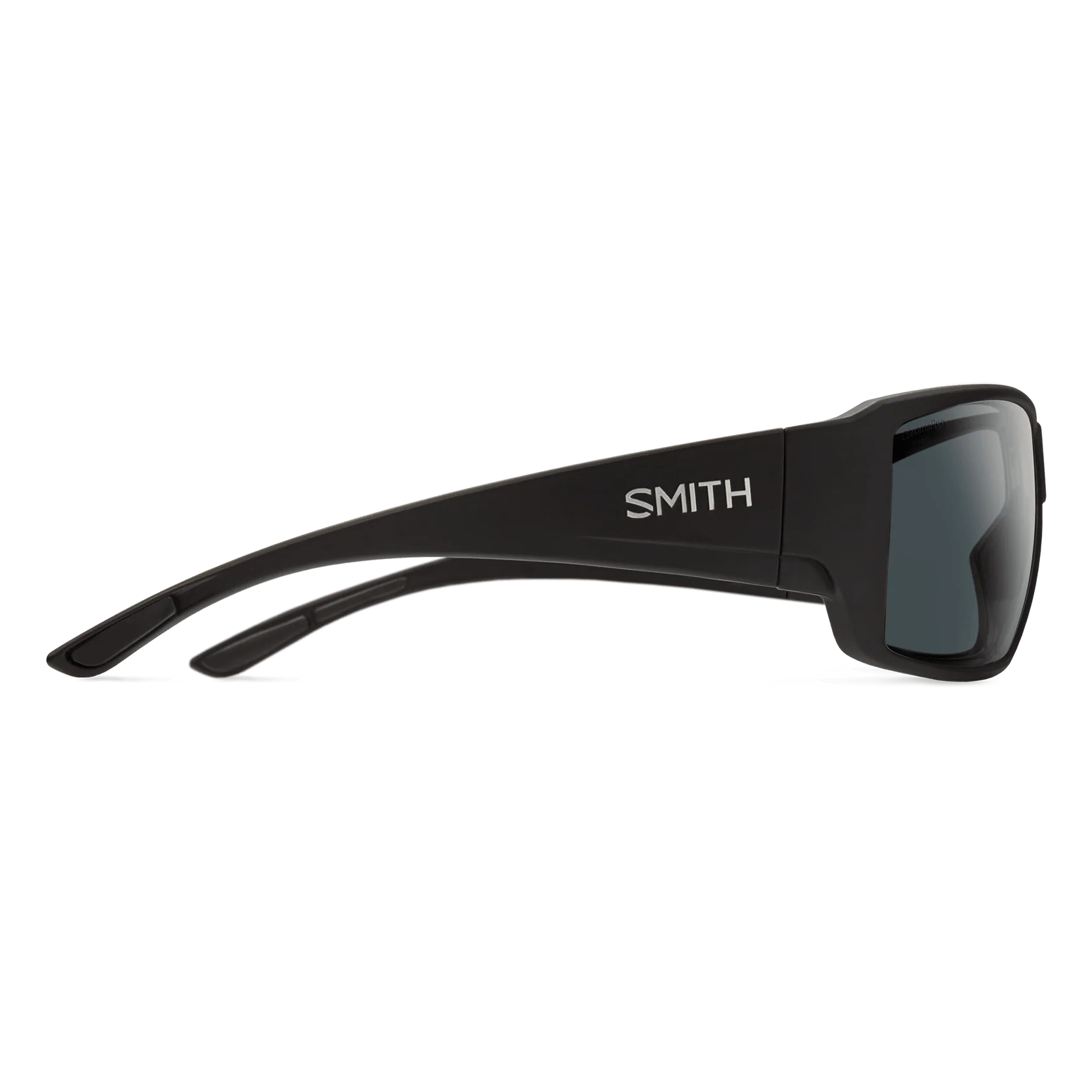 Smith Guide's Choice Sunglasses Matte Black Frame with ChromaPop Glass Polarized Gray