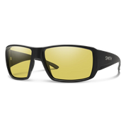 Smith Guide's Choice Sunglasses - Matte Black Frame  with Chromapop Glass Polarized Low Light Yellow