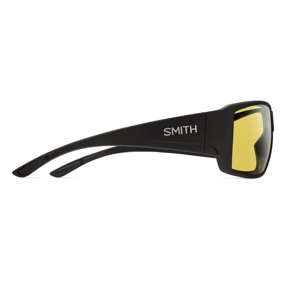 Smith Guide's Choice Sunglasses - Matte Black | ChromaPop Glass Polarized Low Light Yellow