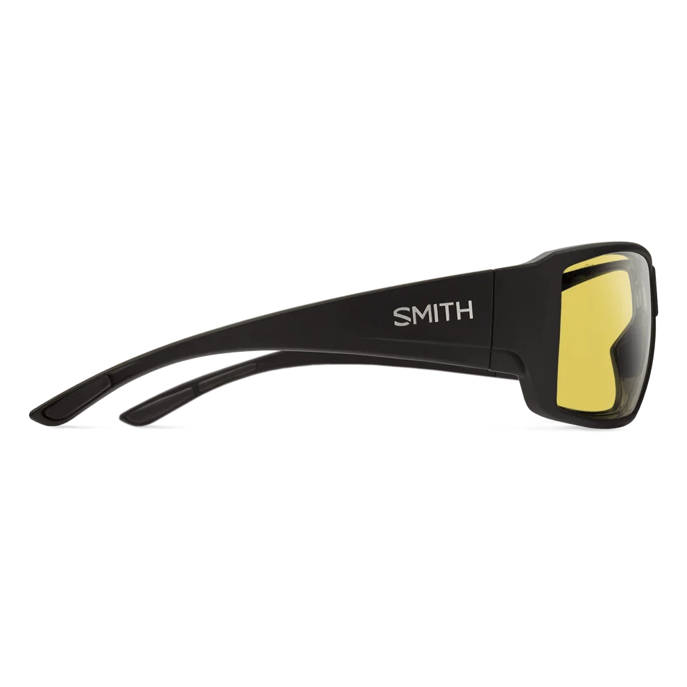 Smith Guide's Choice Sunglasses - Matte Black Frame  with Chromapop Glass Polarized Low Light Yellow