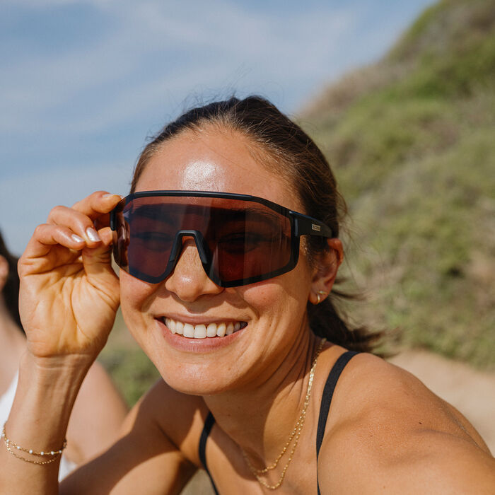 Suncloud Domain - Matte Black + Polarized Low Light Rose Lens – Anglers All