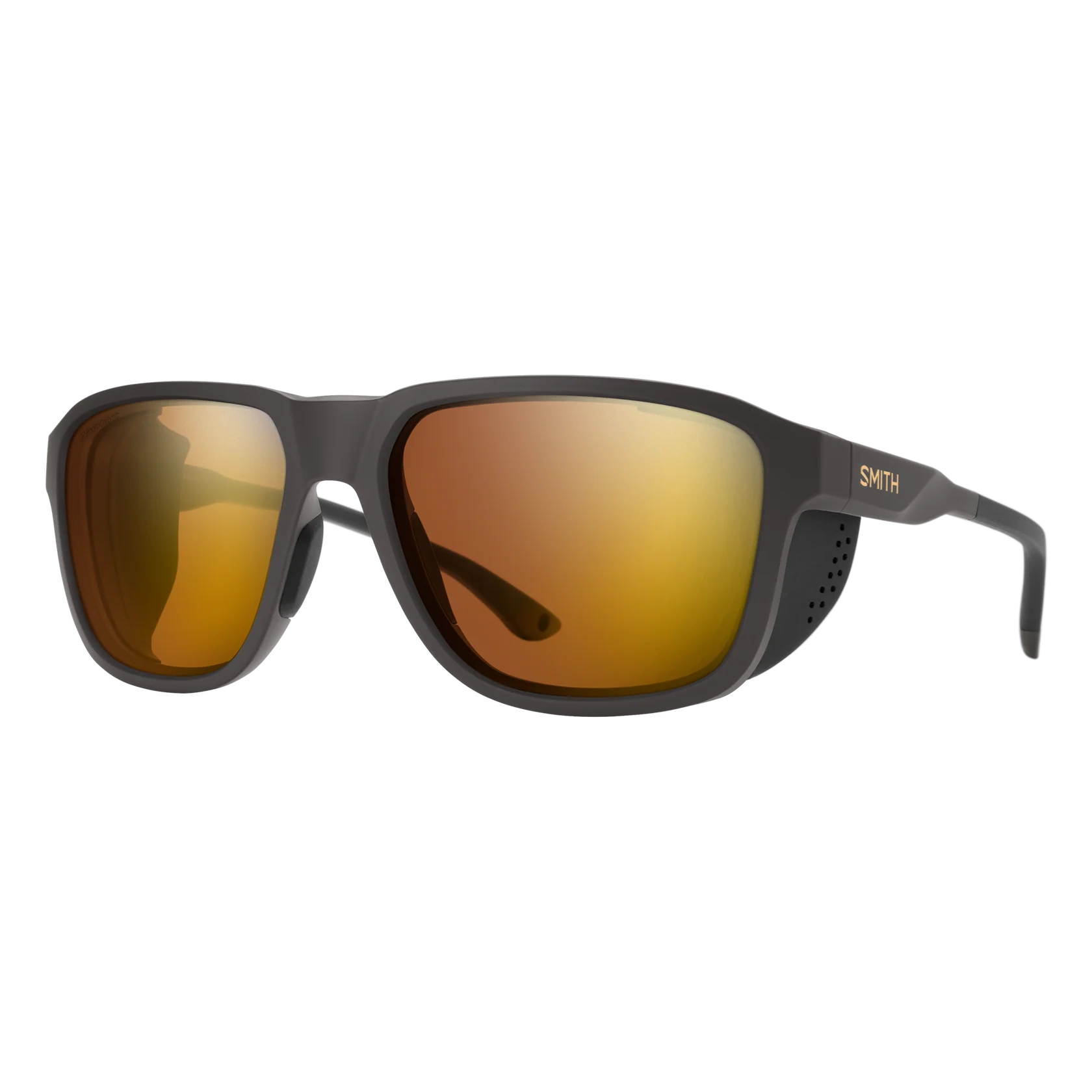 Smith Embark Sunglasses - Matte Gravy Frame with ChromaPop Glacier Photochromic Copper Gold Mirror
